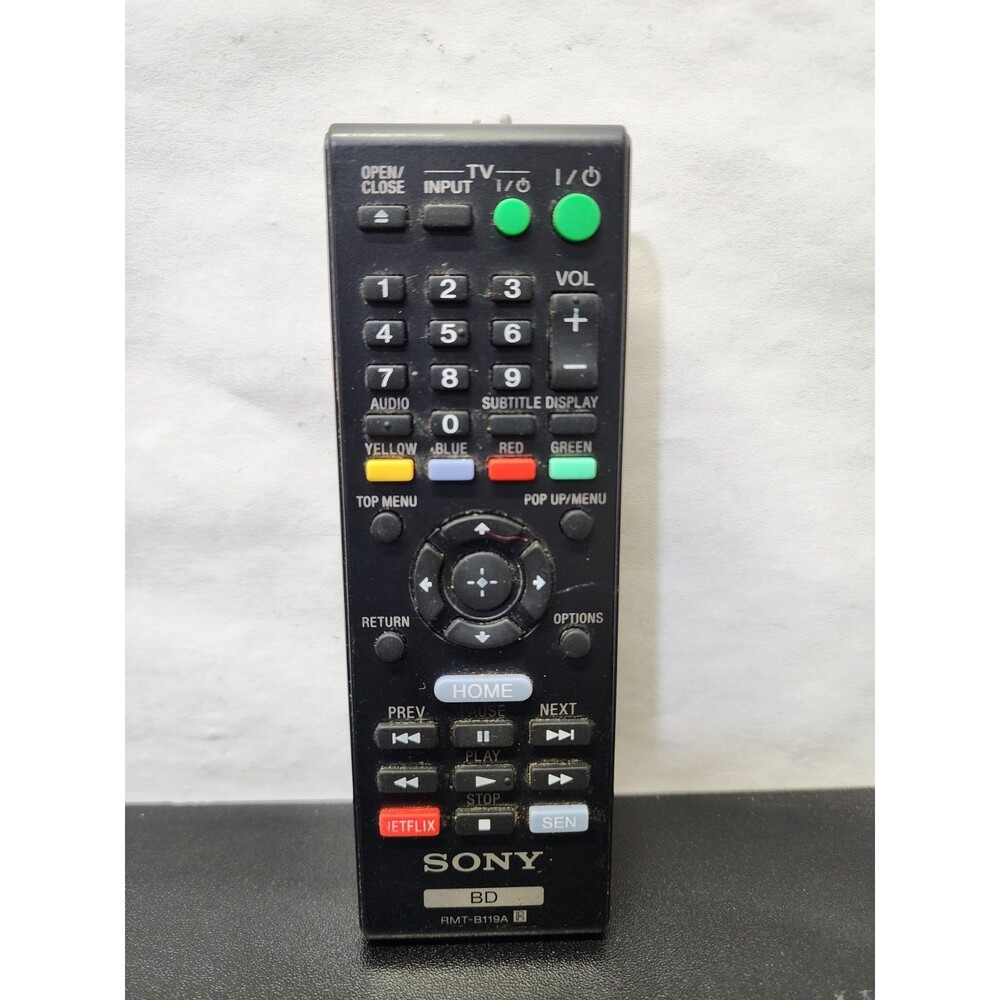 Original OEM Sony RMT-B119A DVD/ Blu-ray Player Remote Control